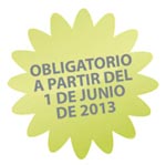Obligatorio desde el de 1 Junio de 2013